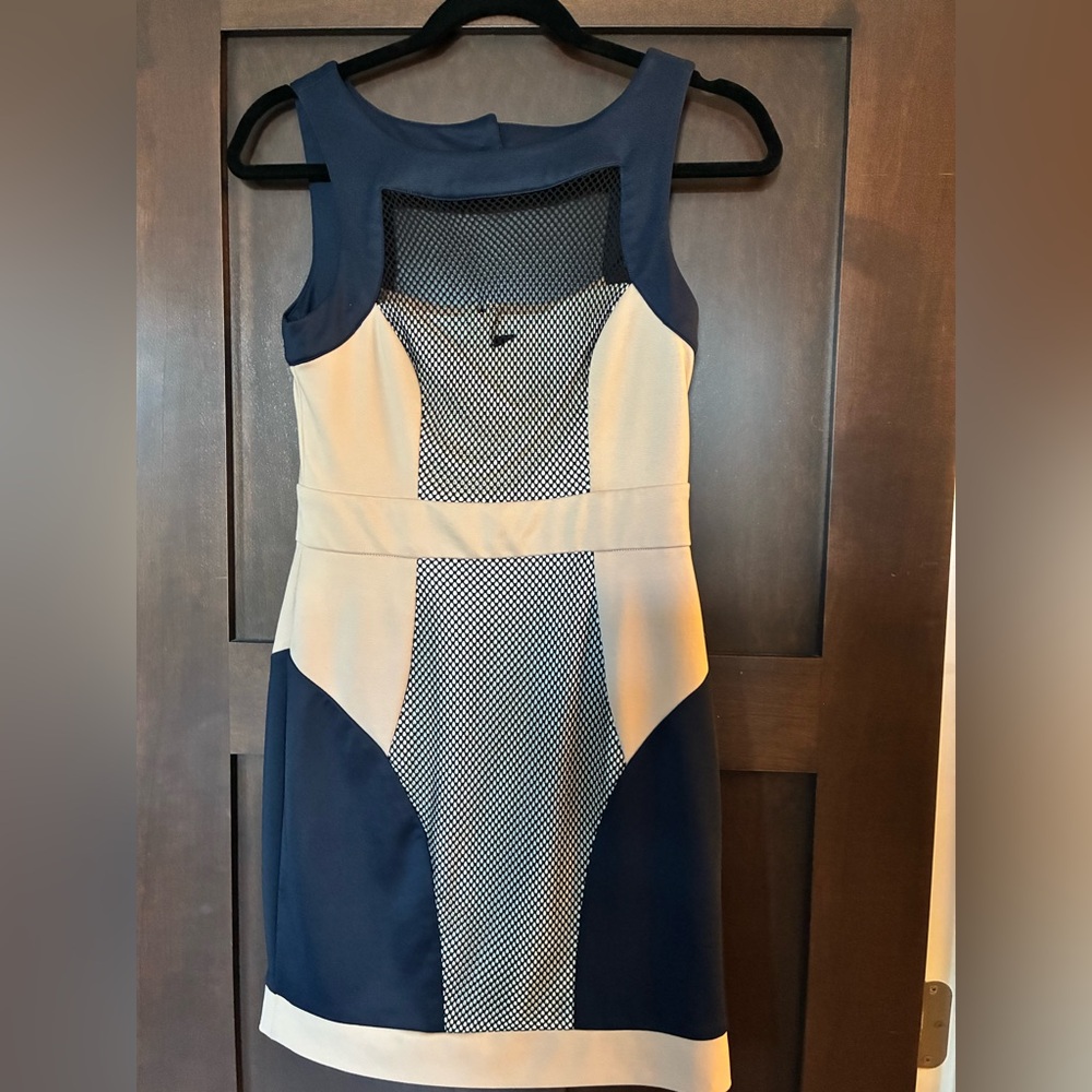 AKIRA Black Label Cream and Black Dress